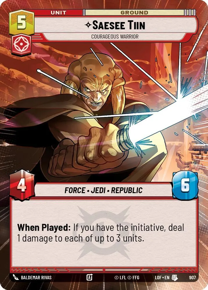 Saesee Tiin - Guerrier Valeureux — Legends of the Force — Star Wars: Unlimited