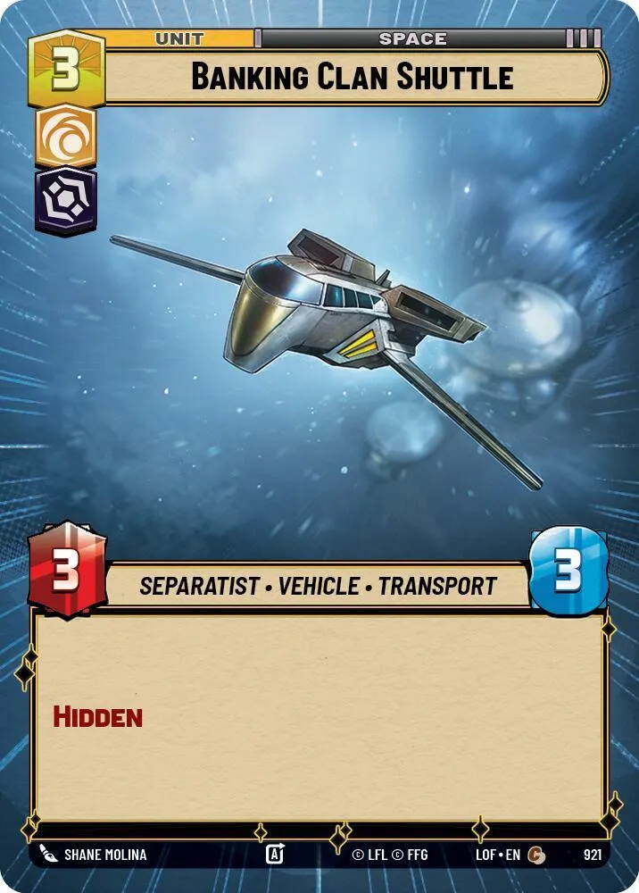 Navette du Clan Bancaire — Legends of the Force — Star Wars: Unlimited