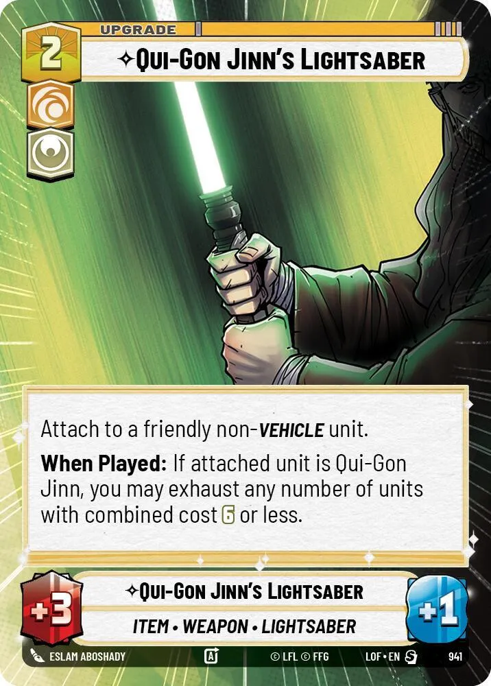 Qui-Gon Jinn's Lightsaber — Legends of the Force — Star Wars: Unlimited