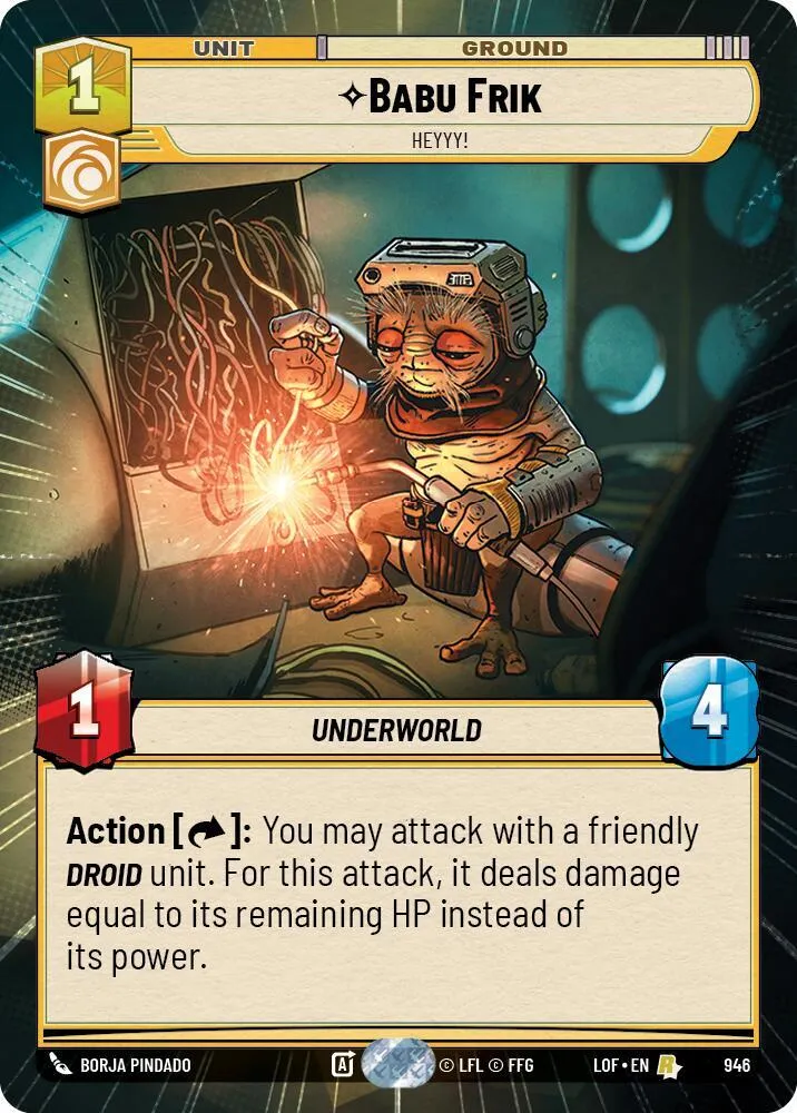 Babu Frik - Heyyy ! — Legends of the Force — Star Wars: Unlimited