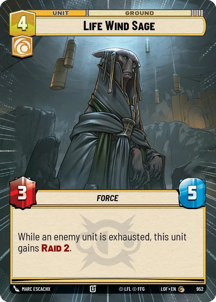 Sage du Vent de la Vie — Legends of the Force — Star Wars: Unlimited