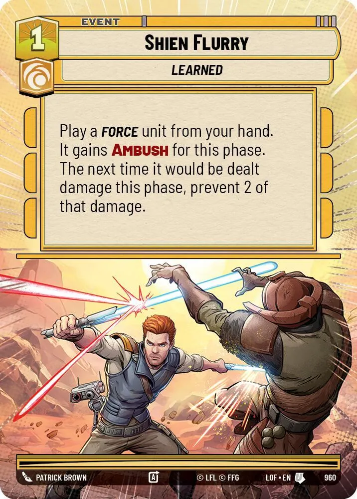 Shien Flurry — Legends of the Force — Star Wars: Unlimited