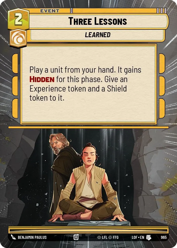 Trois Leçons — Legends of the Force — Star Wars: Unlimited