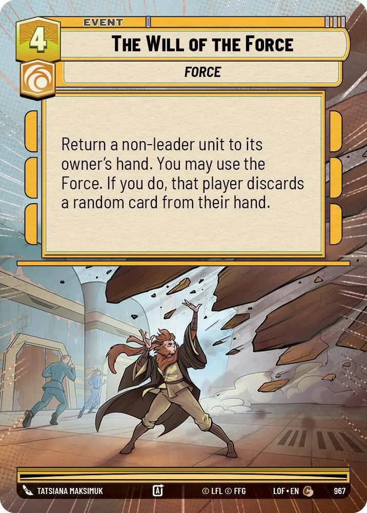 La Volonté de la Force — Legends of the Force — Star Wars: Unlimited