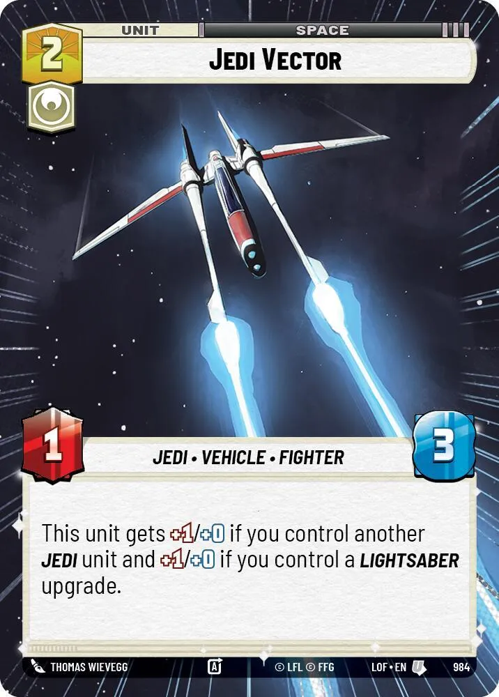 Jedi Vector — Legends of the Force — Star Wars: Unlimited