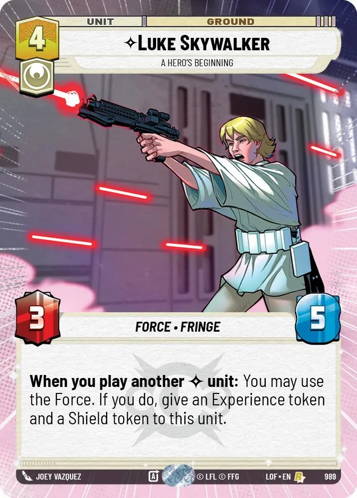 Luke Skywalker - A Hero's Beginning — Legends of the Force — Star Wars: Unlimited