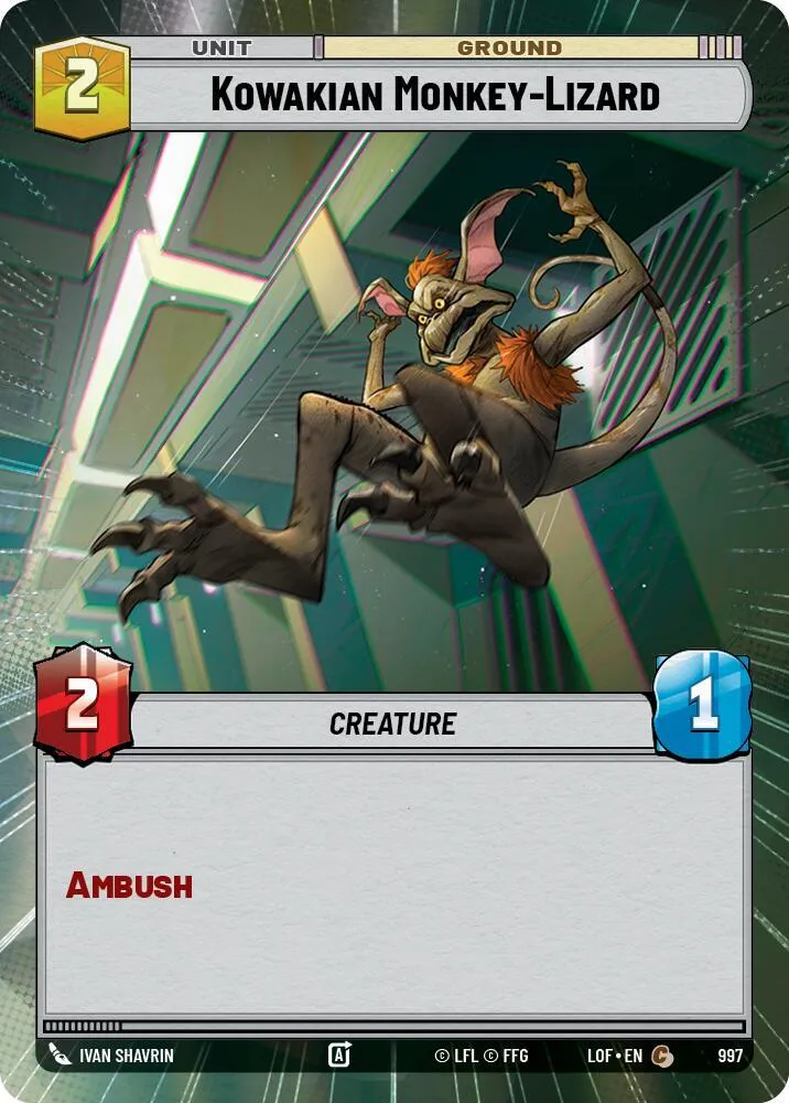 Kowakian Monkey-Lizard — Legends of the Force — Star Wars: Unlimited