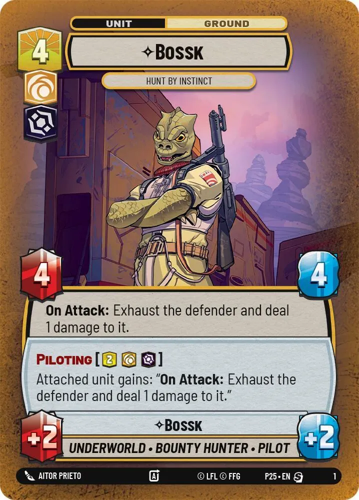 Bossk - Hunt By Instinct — Organized Play Promos — Star Wars: Unlimited