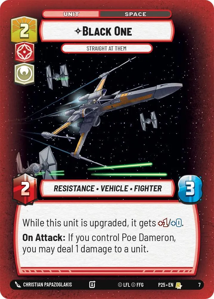 Black One - Straight At Them — Organized Play Promos — Star Wars: Unlimited