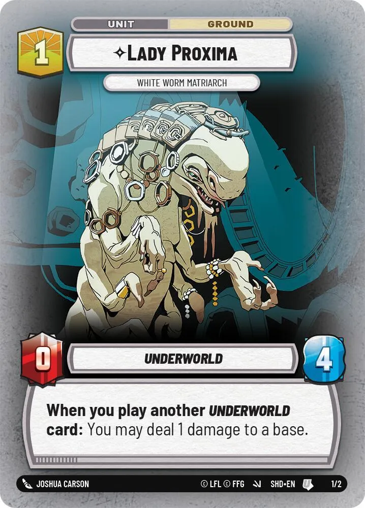 Lady Proxima - White Worm Matriarch — Organized Play Promos — Star Wars: Unlimited