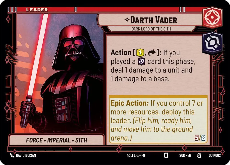 Darth Vader - Dark Lord of the Sith from Prerelease Promos - Star Wars: Unlimited
