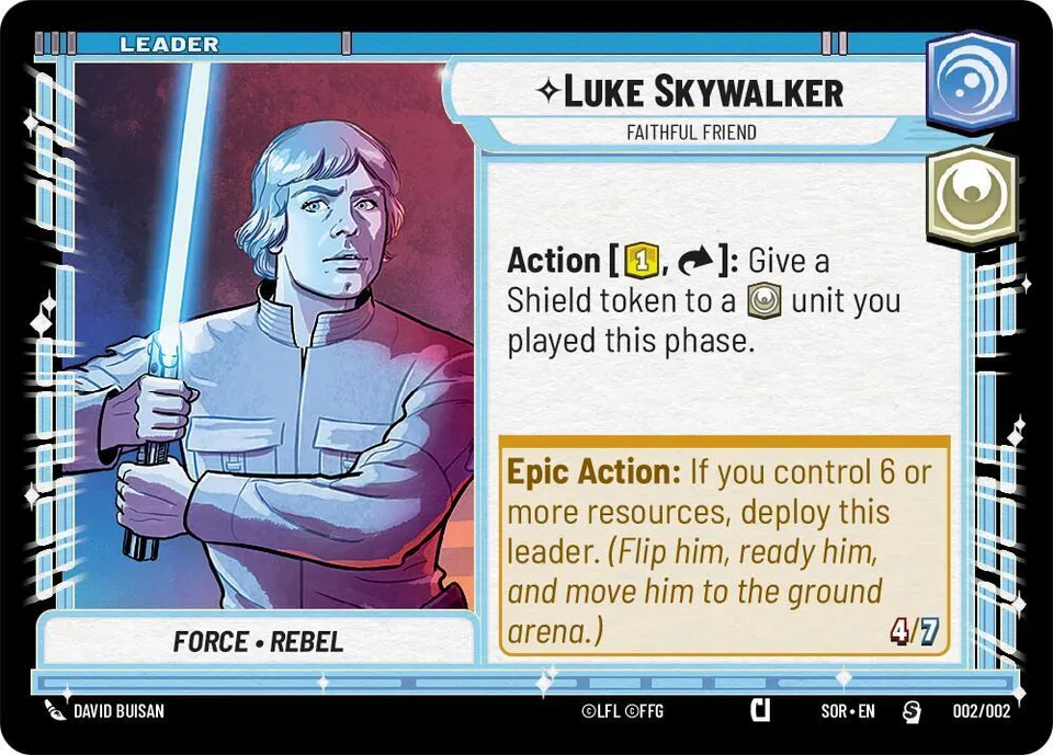 Luke Skywalker - Faithful Friend from Prerelease Promos - Star Wars: Unlimited