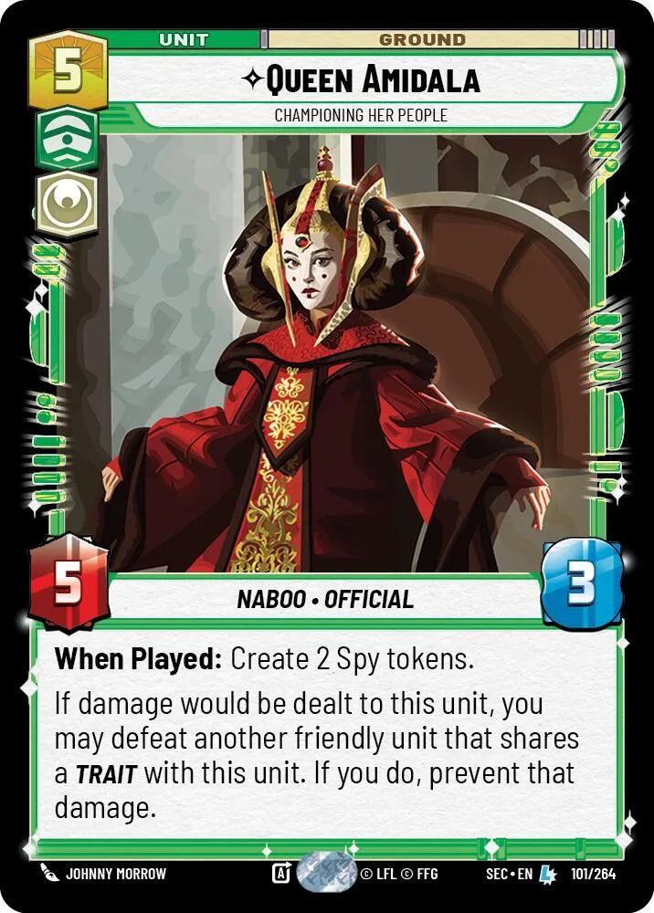 Queen Amidala - Championing Her People — Secrets of Power — Star Wars: Unlimited