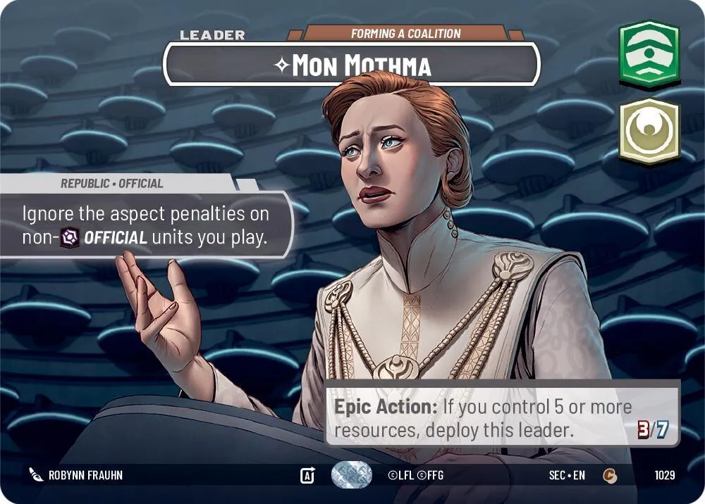 Mon Mothma - Forming a Coalition — Secrets of Power — Star Wars: Unlimited