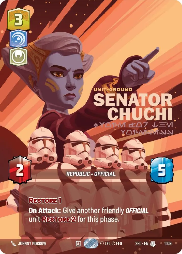 Senator Chuchi - Voice for the Voiceless — Secrets of Power — Star Wars: Unlimited