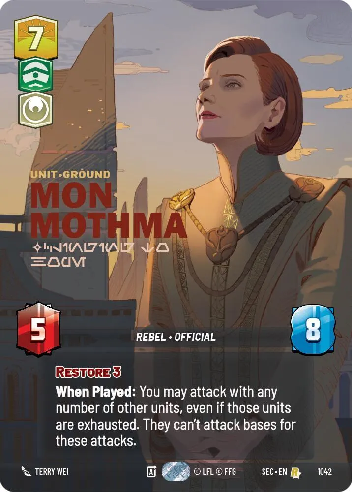 Mon Mothma - Clinging to Hope — Secrets of Power — Star Wars: Unlimited