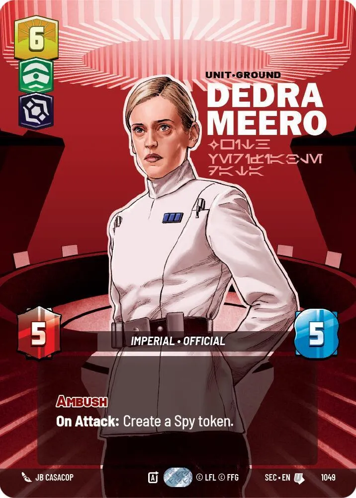 Dedra Meero - With Verifiable Data — Secrets of Power — Star Wars: Unlimited