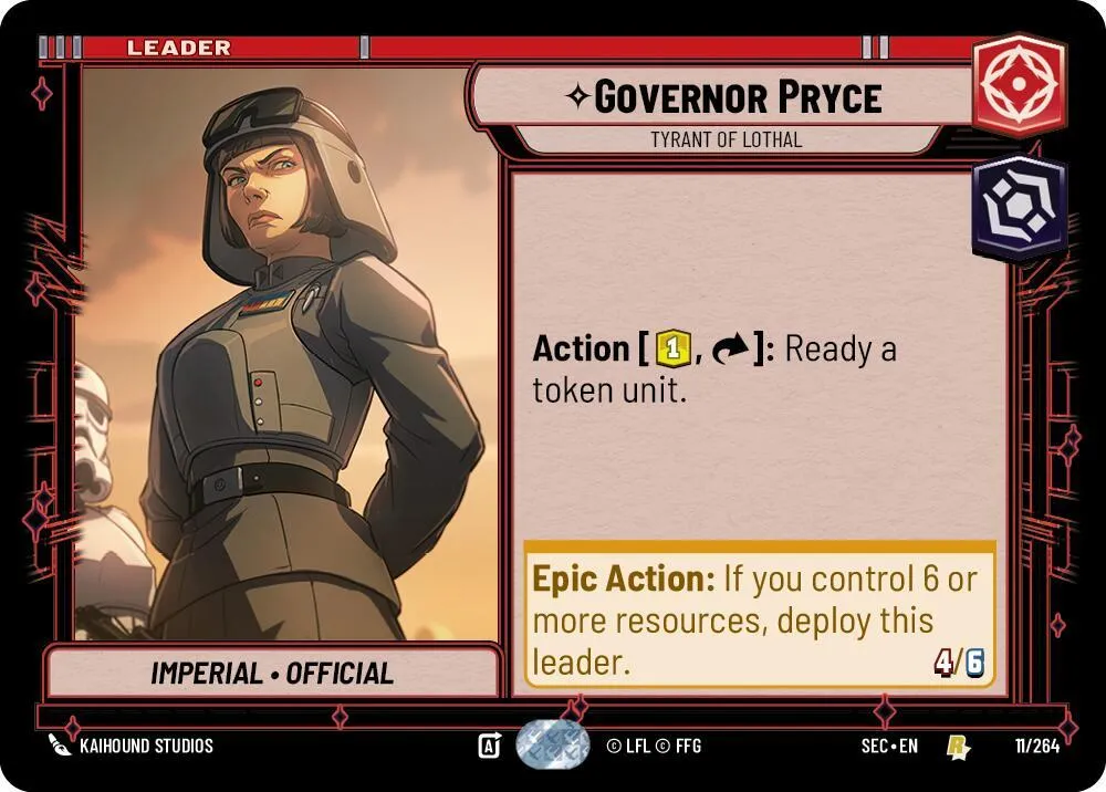 Governor Pryce - Tyrant of Lothal — Secrets of Power — Star Wars: Unlimited