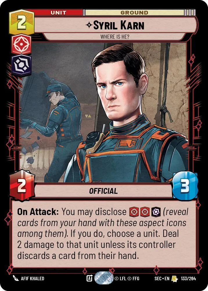 Syril Karn - Where Is He? — Secrets of Power — Star Wars: Unlimited