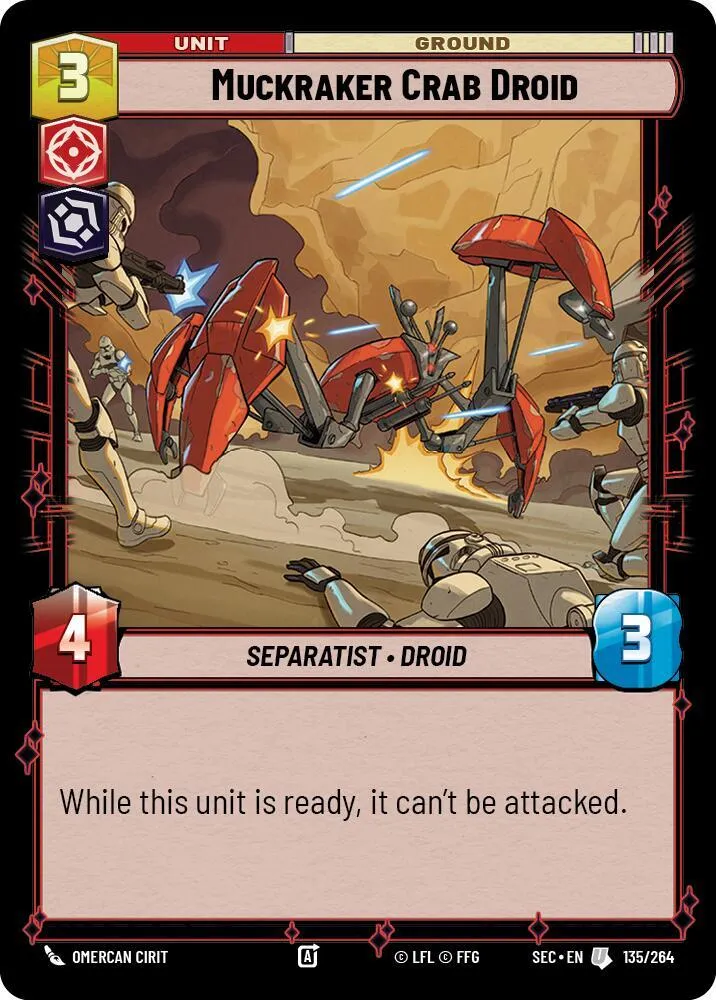 Droïde Crabe Muckraker — Secrets of Power — Star Wars: Unlimited