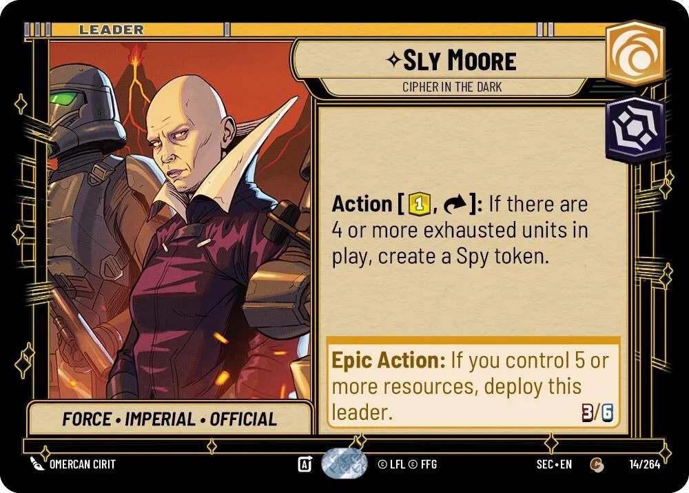 Sly Moore - Cryptage Dans L'Ombre — Secrets of Power — Star Wars: Unlimited