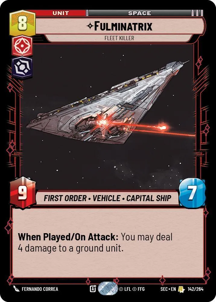Fulminatrix - Tueur De Flotte — Secrets of Power — Star Wars: Unlimited