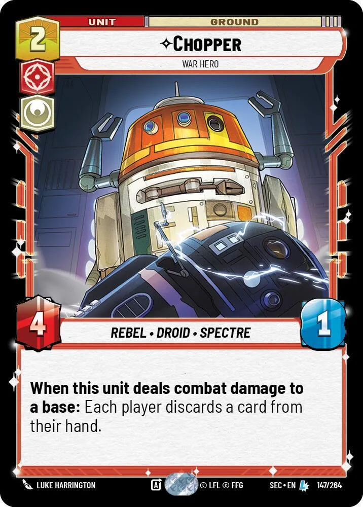 Chopper - War Hero — Secrets of Power — Star Wars: Unlimited