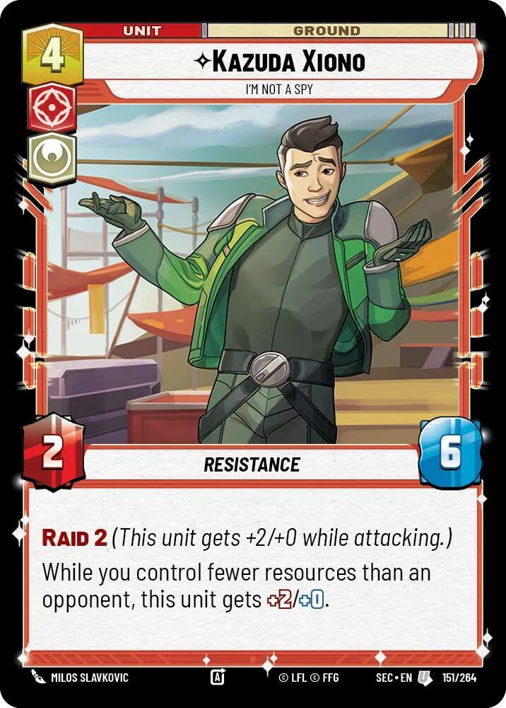 Kazuda Xiono - Je Ne Suis Pas Un Espion — Secrets of Power — Star Wars: Unlimited