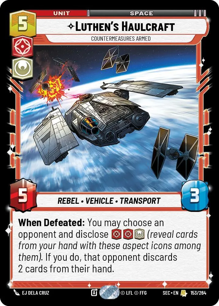Luthen's Haulcraft - Countermeasures Armed — Secrets of Power — Star Wars: Unlimited
