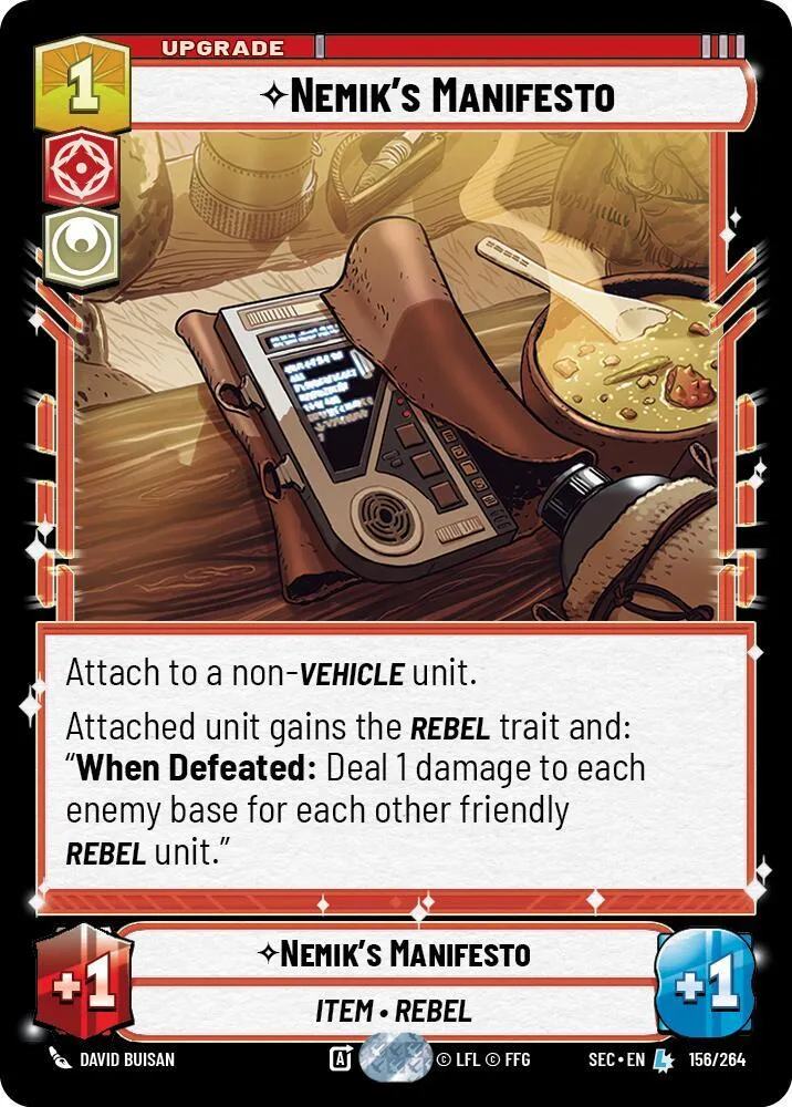 Nemik's Manifesto — Secrets of Power — Star Wars: Unlimited