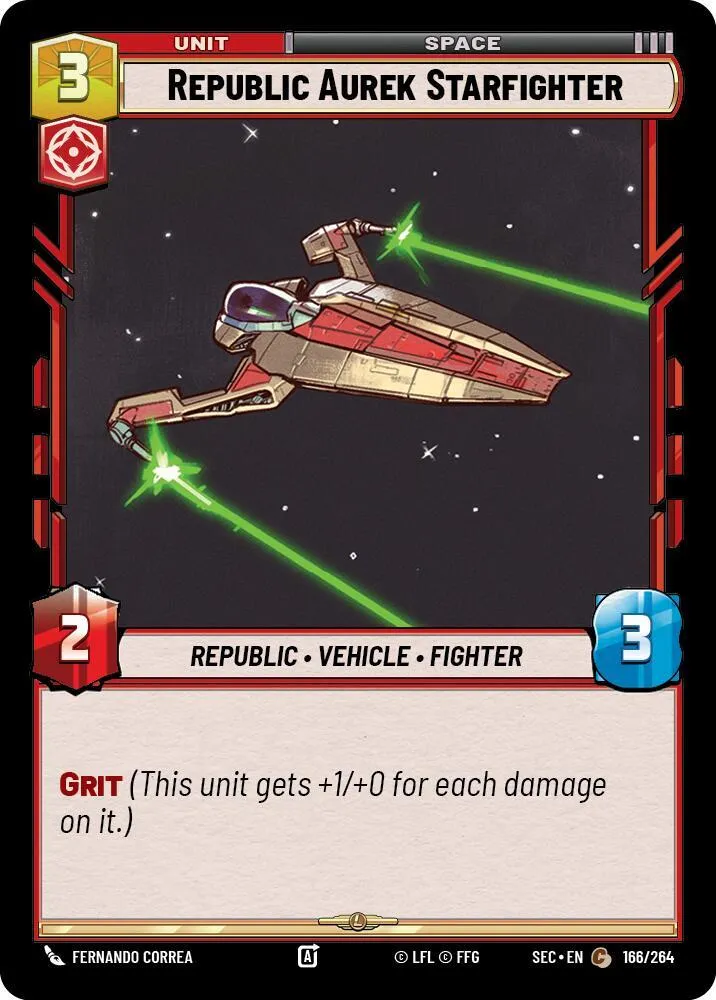 Chasseur Aurek de la République — Secrets of Power — Star Wars: Unlimited