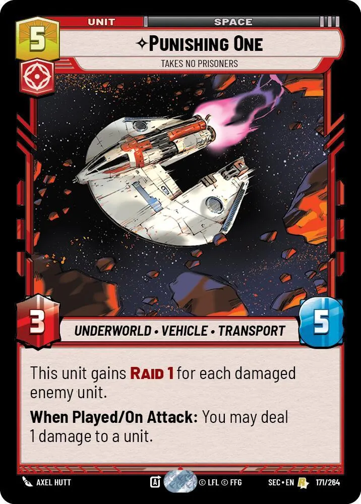 Punishing One - Takes No Prisoners — Secrets of Power — Star Wars: Unlimited