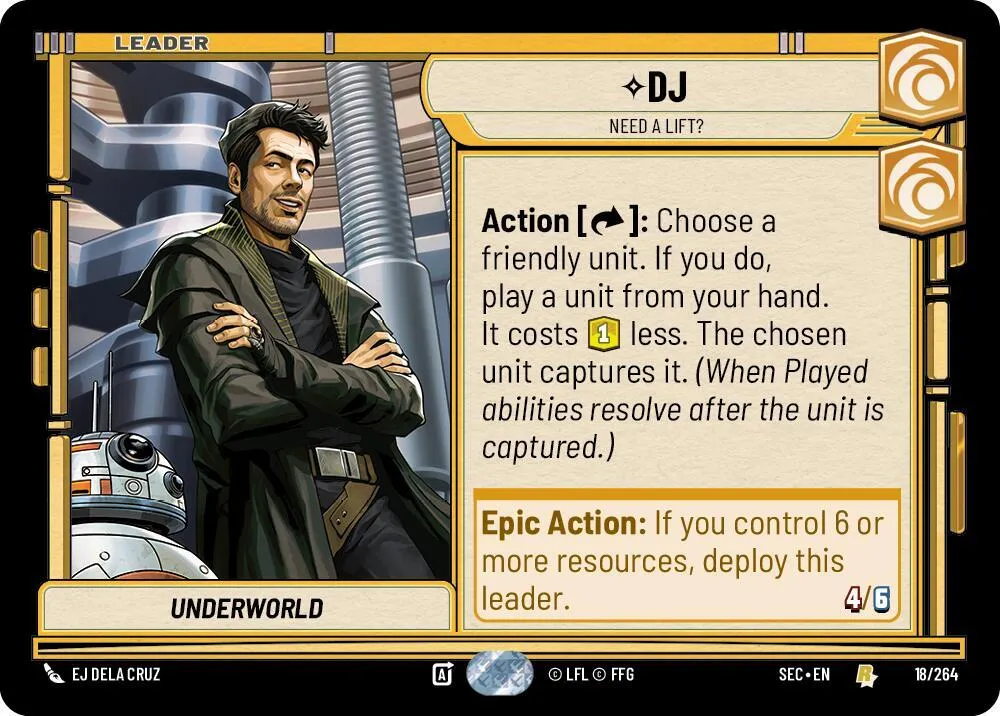DJ - Need a Lift? — Secrets of Power — Star Wars: Unlimited