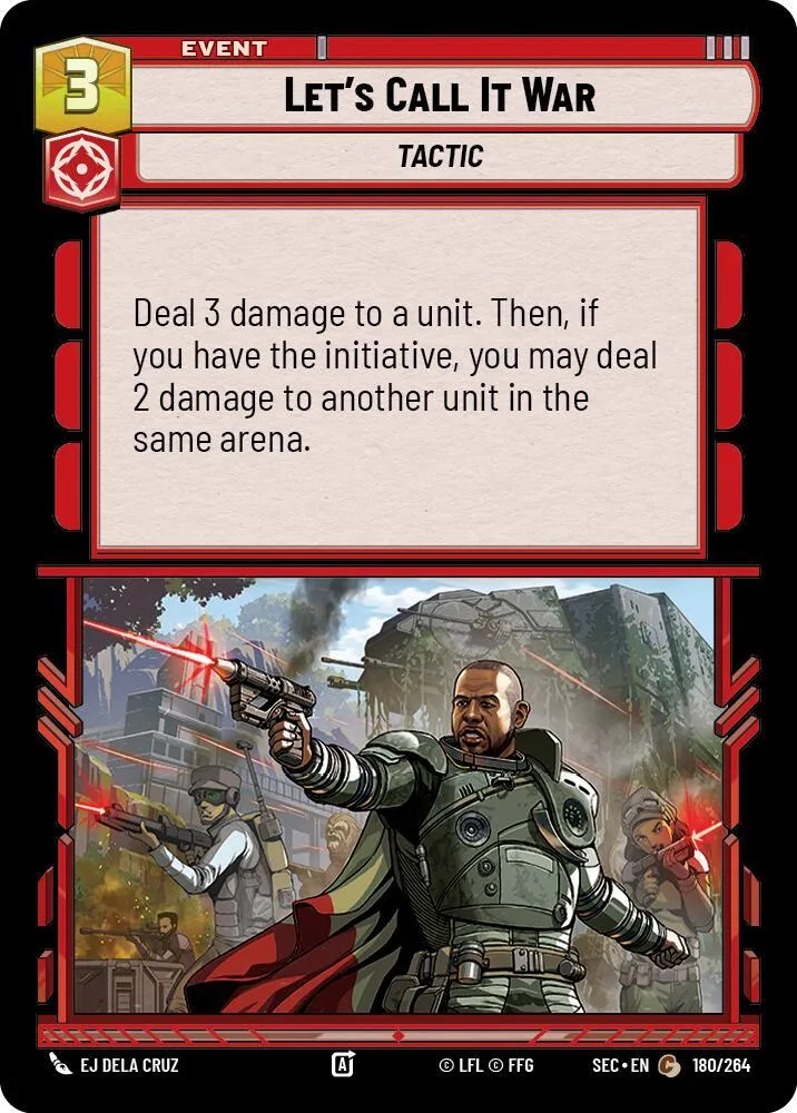 Appelons ça une Guerre — Secrets of Power — Star Wars: Unlimited