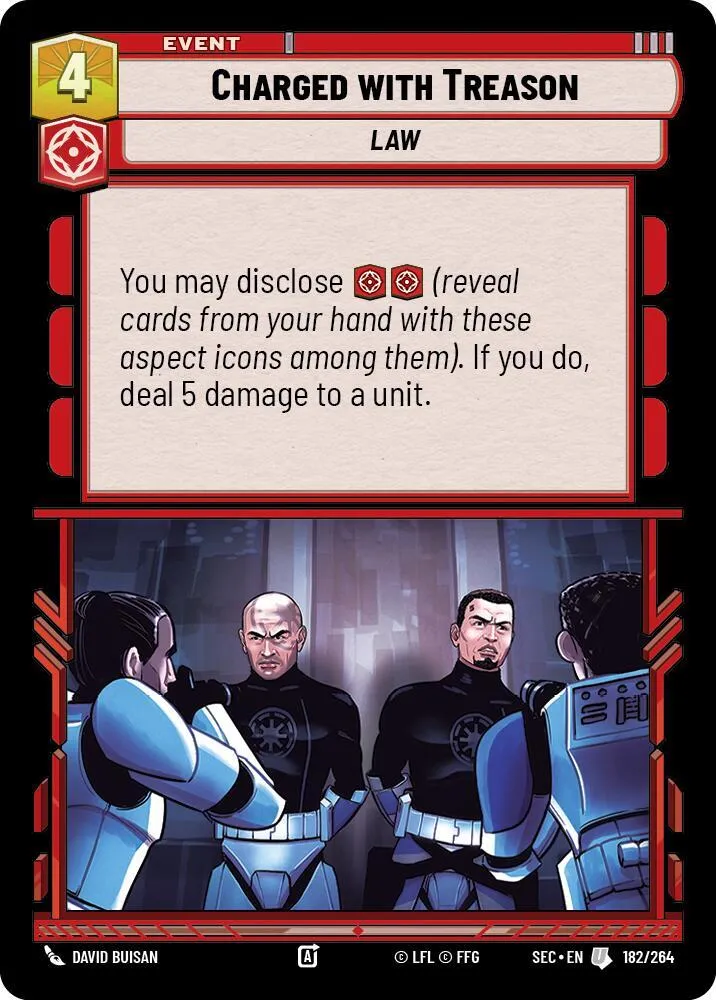 Accusé de Trahison — Secrets of Power — Star Wars: Unlimited