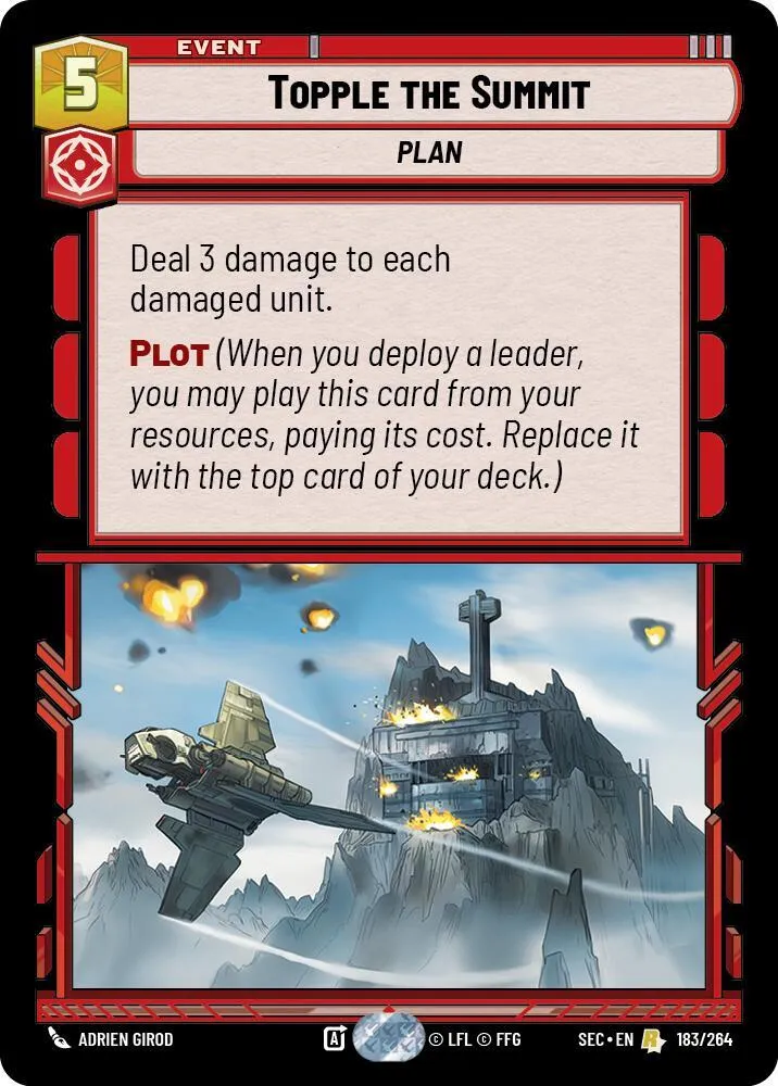 Topple the Summit — Secrets of Power — Star Wars: Unlimited