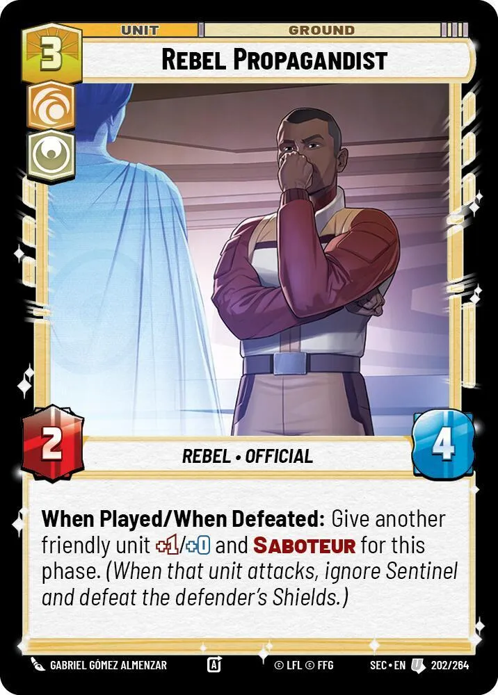 Propagandiste Rebelle — Secrets of Power — Star Wars: Unlimited