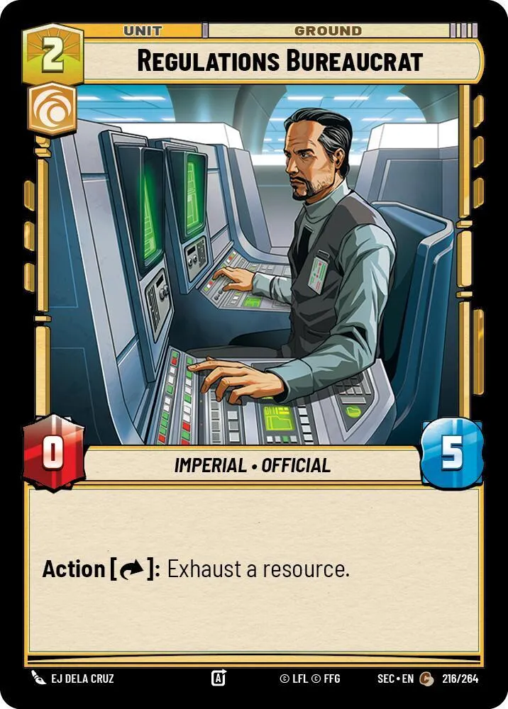 Bureaucrate de la Régulation — Secrets of Power — Star Wars: Unlimited