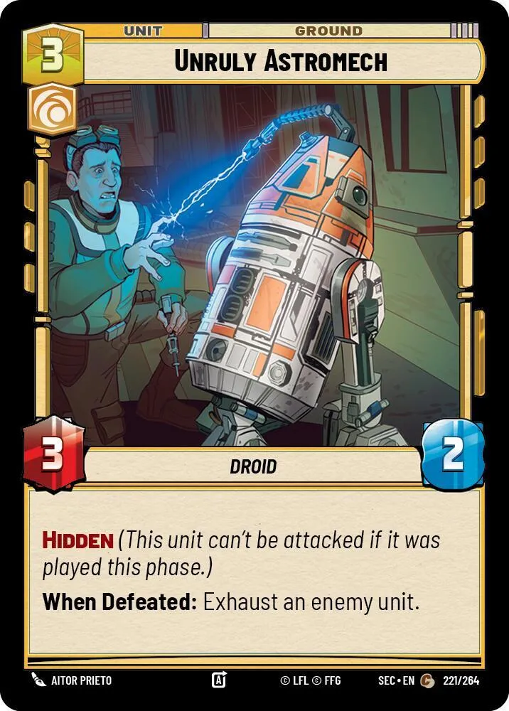 Astromech Indiscipliné — Secrets of Power — Star Wars: Unlimited