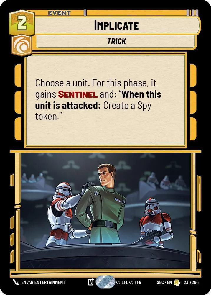 Implicate — Secrets of Power — Star Wars: Unlimited