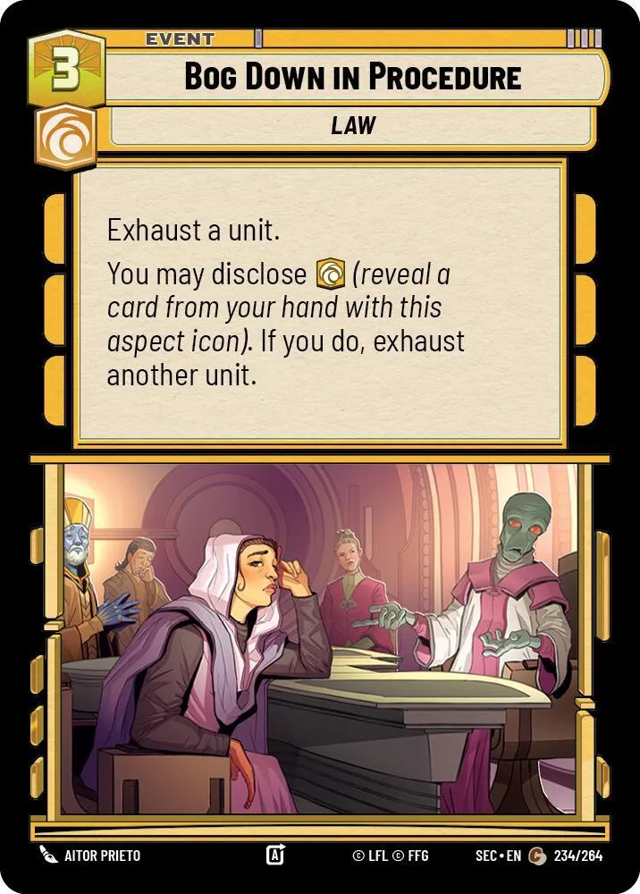 Crouler sous les Procédures — Secrets of Power — Star Wars: Unlimited
