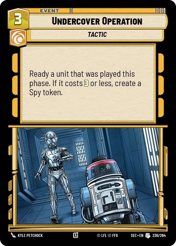 Opération sous Couverture — Secrets of Power — Star Wars: Unlimited
