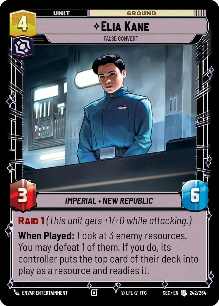Elia Kane - False Convert — Secrets of Power — Star Wars: Unlimited