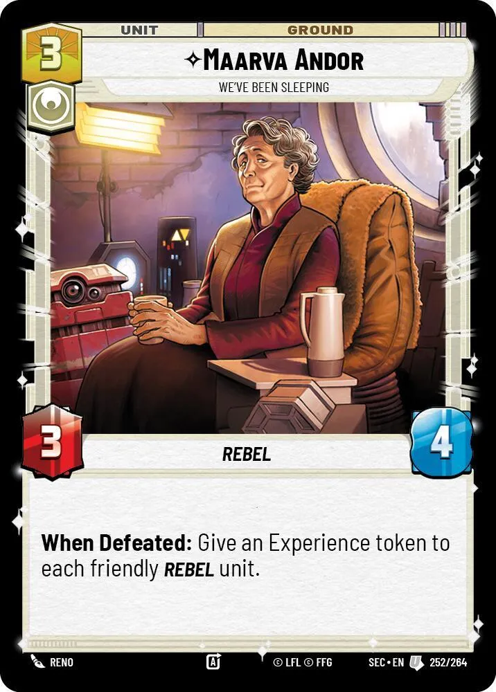 Maarva Andor - Nous Nous Sommes Endormis — Secrets of Power — Star Wars: Unlimited
