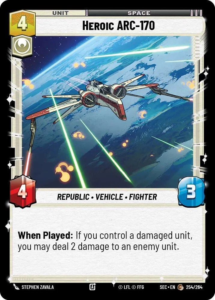 ARC-170 Héroïque — Secrets of Power — Star Wars: Unlimited