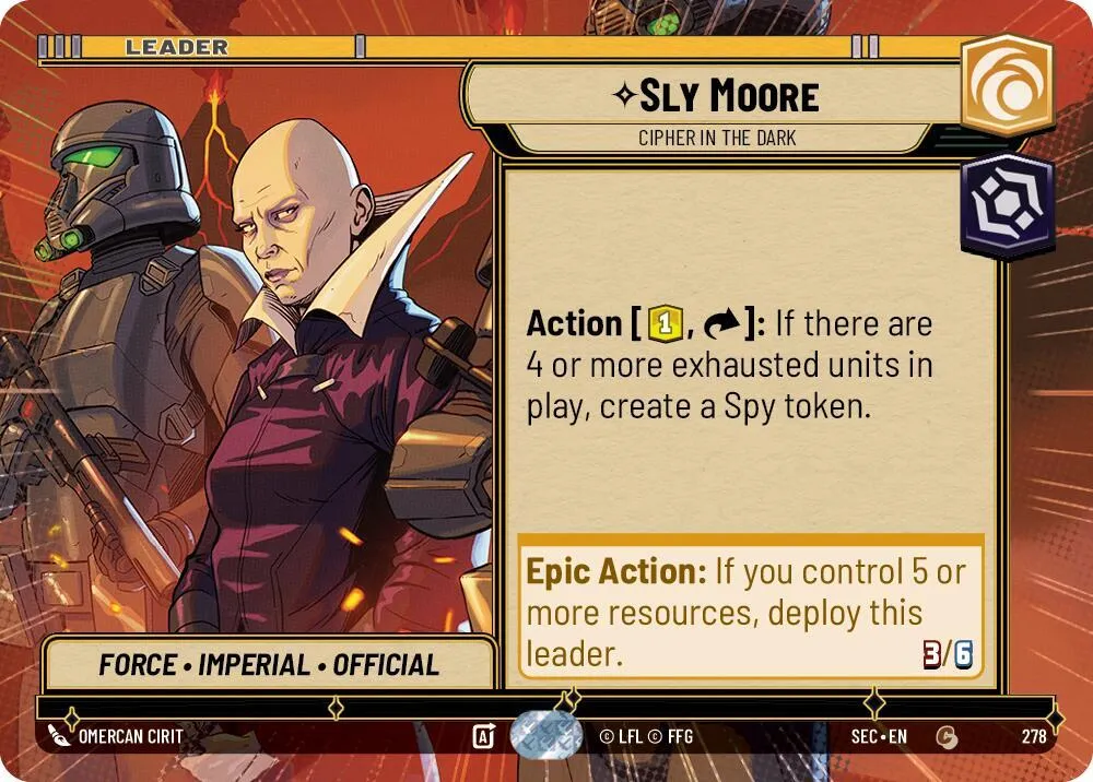 Sly Moore - Cipher in the Dark — Secrets of Power — Star Wars: Unlimited