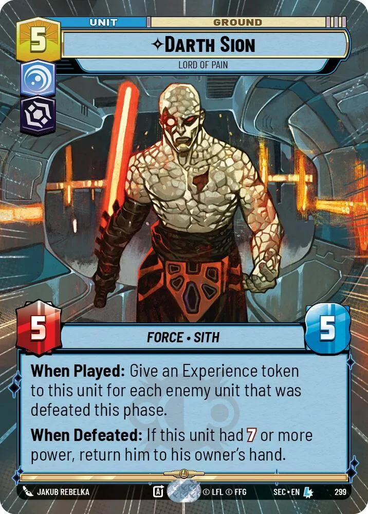 Dark Sion - Seigneur De La Douleur — Secrets of Power — Star Wars: Unlimited