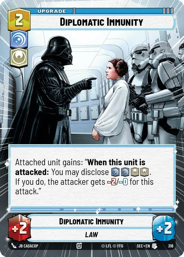 Immunité Diplomatique — Secrets of Power — Star Wars: Unlimited
