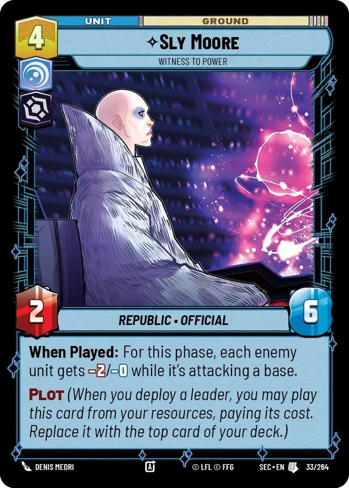 Sly Moore - Témoin Du Pouvoir — Secrets of Power — Star Wars: Unlimited