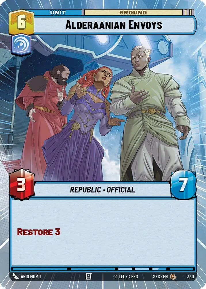 Émissaires Alderaaniens — Secrets of Power — Star Wars: Unlimited